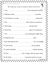 Free Plural Possessive Poster and Worksheet