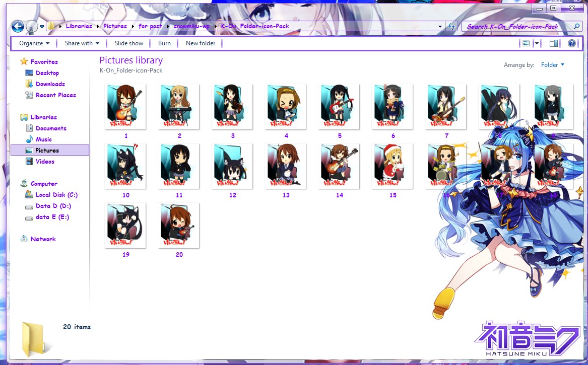 Icon pc anime untuk folder keren folder Icon pc anime untuk folder keren folder