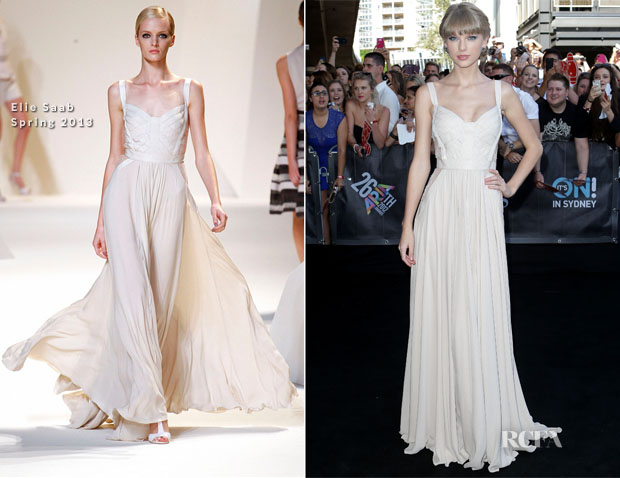 taylor swift white gown