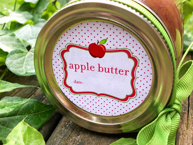 apple butter canning labels