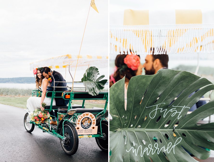 Bright and Airy Modern Tropics Theme Styled Session by Tacoma Wedding Photographer Something Minted