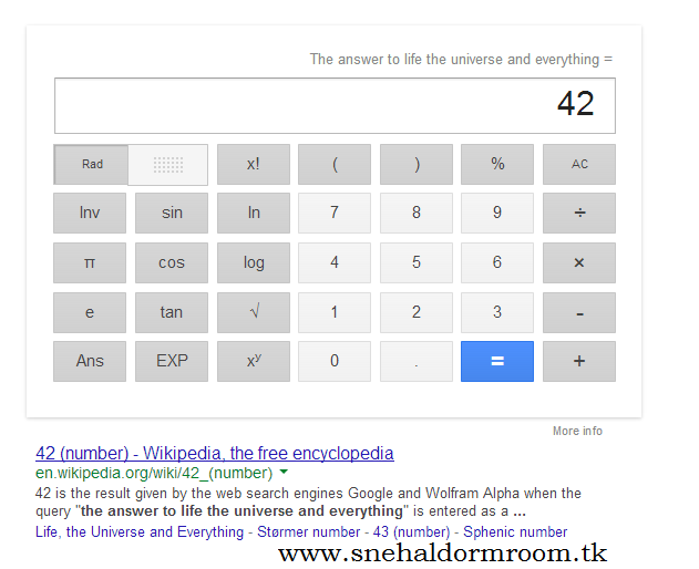 Google 42 Search