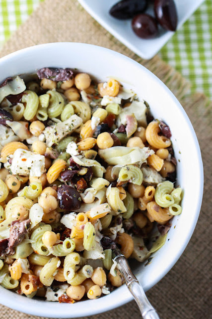Greek Chickpea Pasta Salad Greek Chickpea Pasta Salad