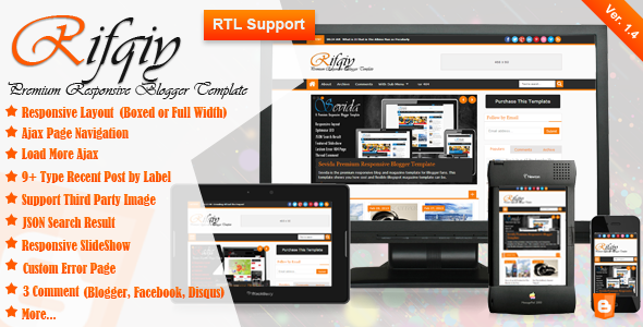 Rifqiy Template for Blogger Free Download