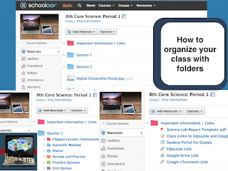 How to organize your class on schoology using folders