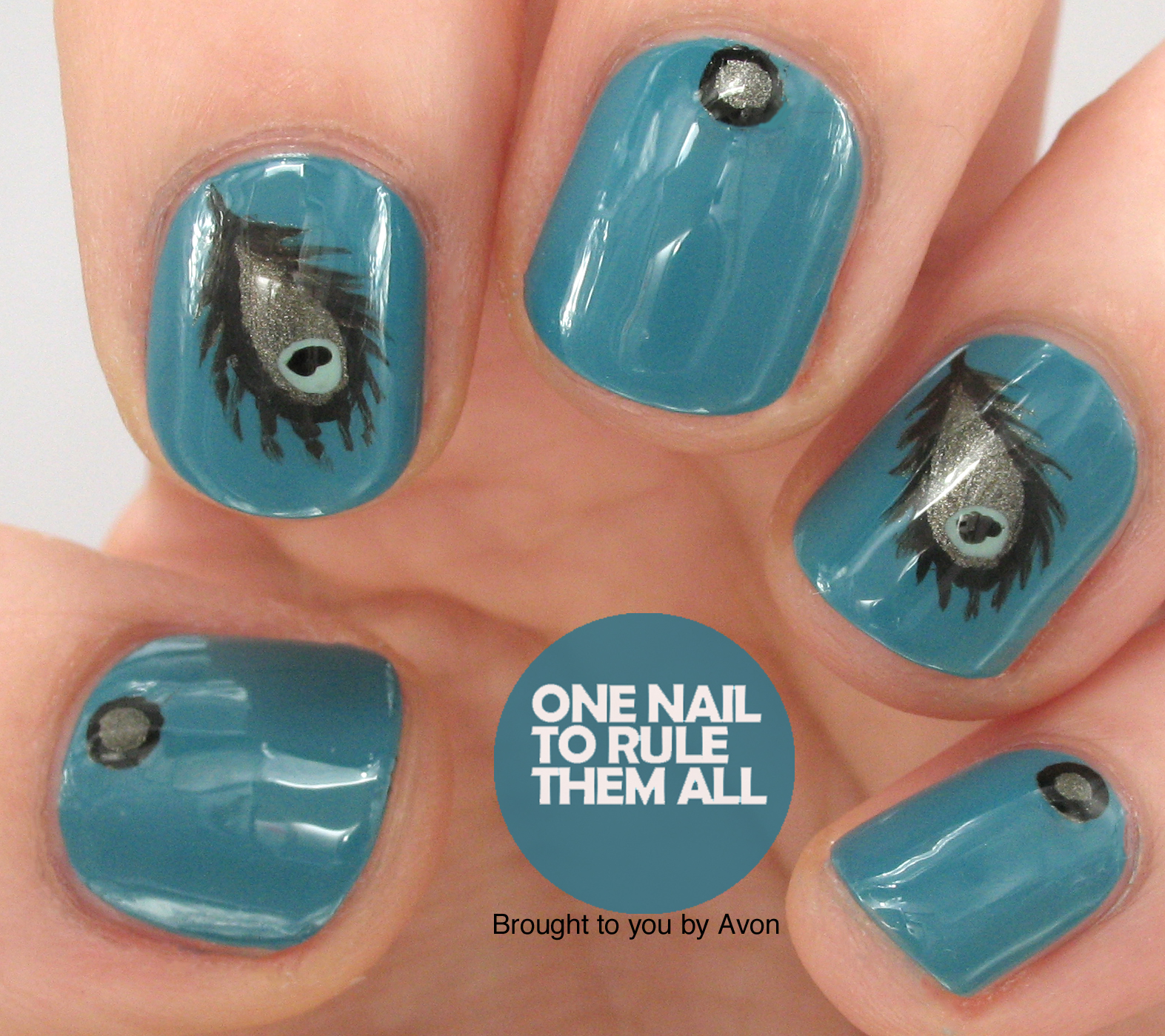 One Nail To Rule Them All: Peacock Nail Art Tutorial for Avon