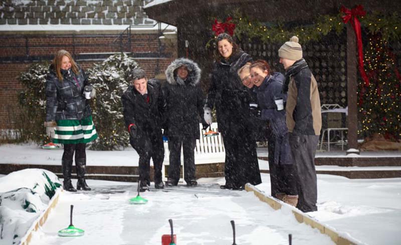 Bowl on ice at the American Club
