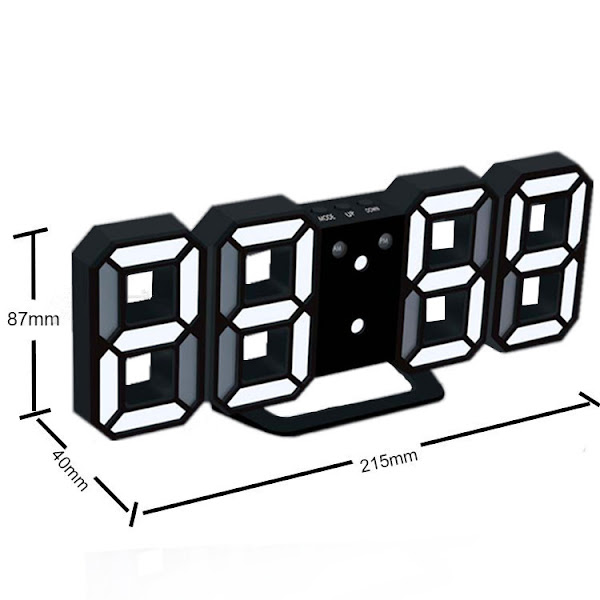 Đồng hồ Led treo tường 3D Mini cao cấp - Để bàn