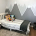 Simple DIY Mountain Wall Mural 