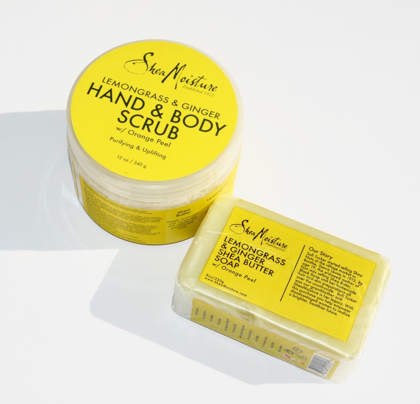 SheaMoisture Lemongrass & Ginger Hand & Body Scrub and Soap of the