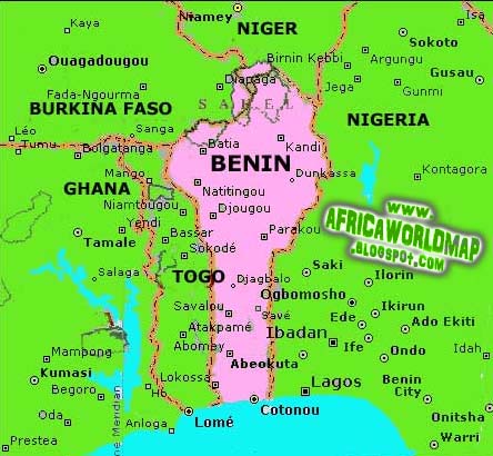 Benin World Map And Information Benin World Map