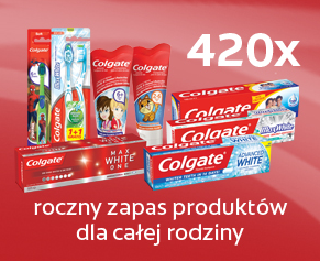 Wygraj roczny zapas produktów Colgate dla całej rodziny Konkurs