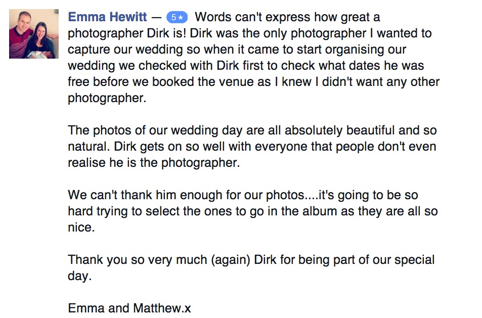 Dirk Van Der Werff Wedding Photography Emma And Matthew