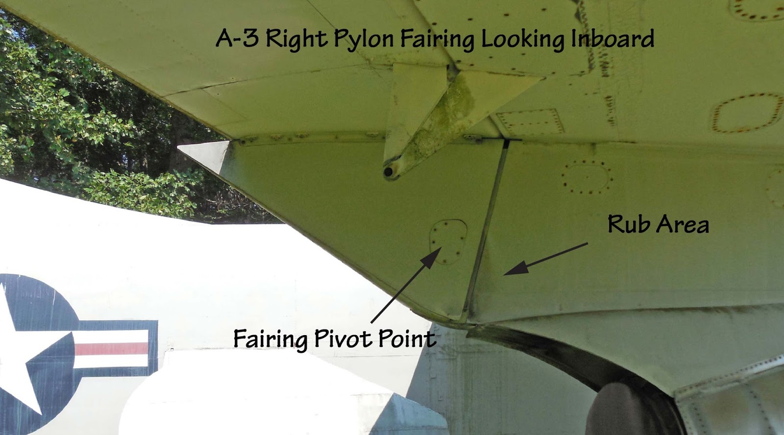 Tailhook Topics A3D (A3) Flap to Pylon Fairing