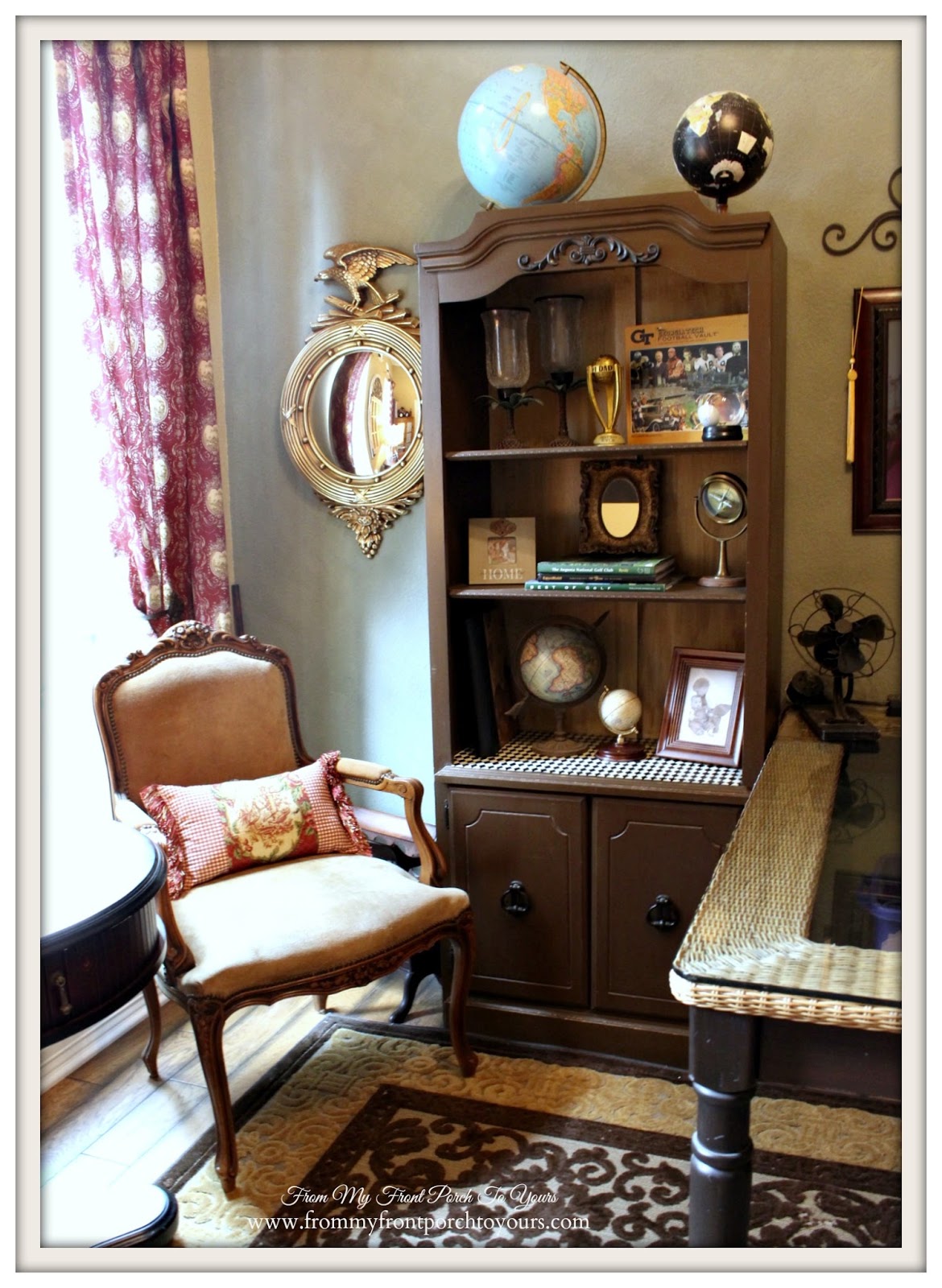 french country home office design up cycled bookcasesglobesfederal mirrorfrench country home office from my front porch to yours french office french country home office design up cycled bookcasesglobesfederal mirrorfrench country home office from my front porch to yours french office