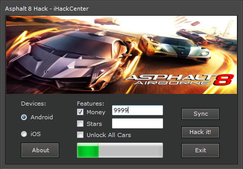 asphalt 8 hack version download for pc