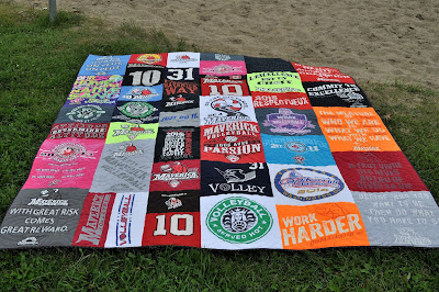 Gabrielle's T-shirt quilt Gabrielle's T-shirt quilt