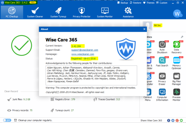 wise care 365 free download cnet