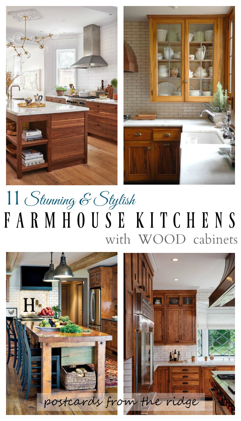 11 Stunning Farmhouse Kitchens That Will Make You Want Wood Cabinets