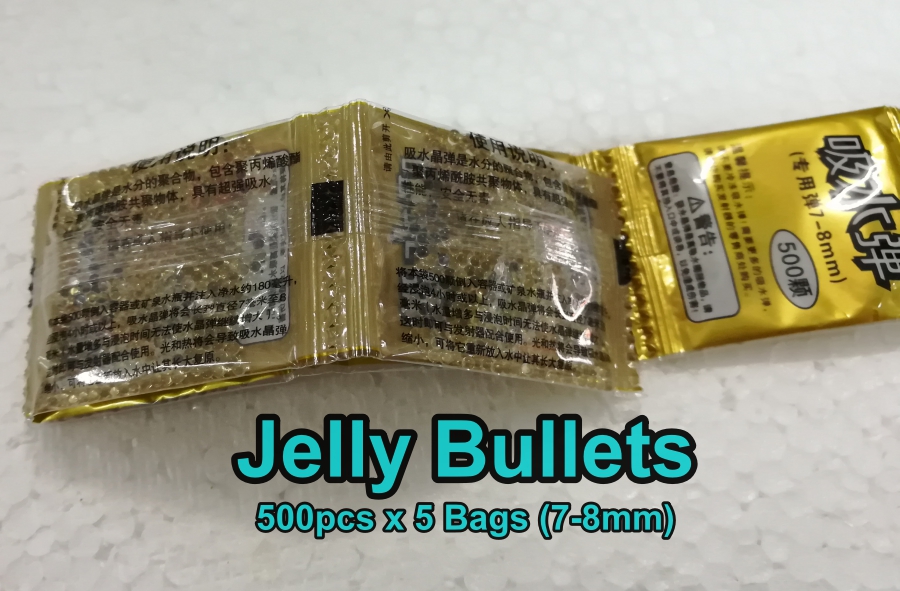 BongBongIdea TOY PISTOL GUN WITH JELLY BULLET ELECTRIC AUTO FIRE