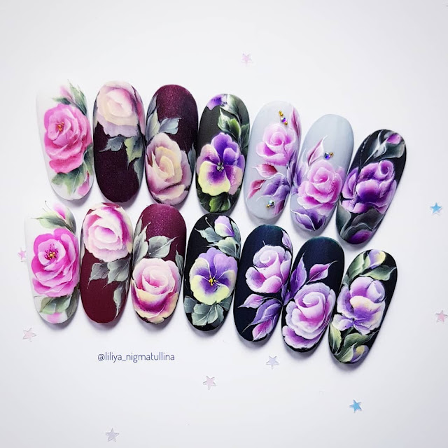 12 The Best ONE STROKE Nail Art Designs | Nail Art Tutorials Compilation