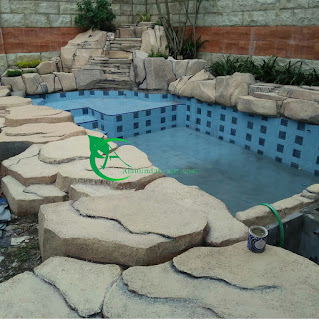 TUKANG KOLAM RELIEF DI KOTA BOGOR JASA PEMBUATAN KOLAM MINIMALIS KOI - RELIEF KOI