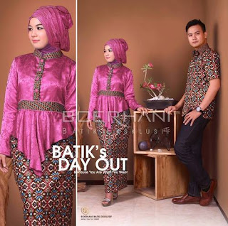 Model Baju Batik Couple Atasan Terbaru