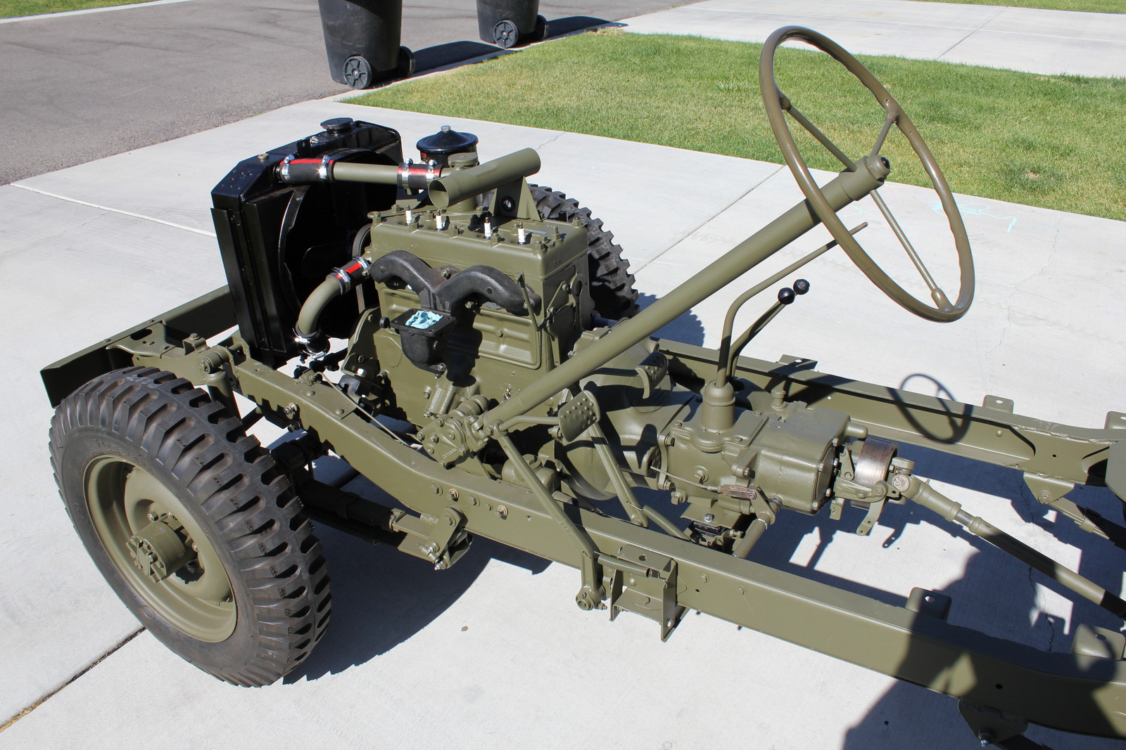 1943 Willys MB Jeep Restoration Project: Engine Installed