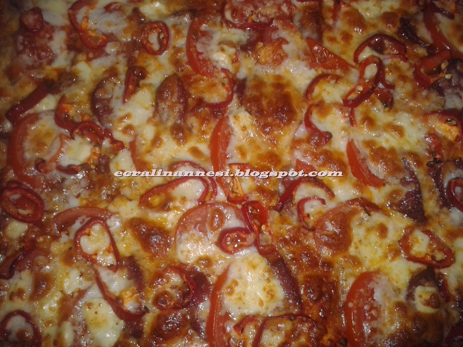 Ecral�in Annesi TEPSİDE BOL MALZEMELİ PİZZA