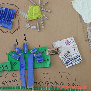 CreaKids: collage con cartón