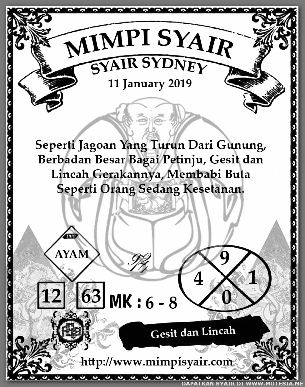 Kode Syair Sd Jumat 11 Januari 2019 Kode Syair Sgp Hk Sd Motesia