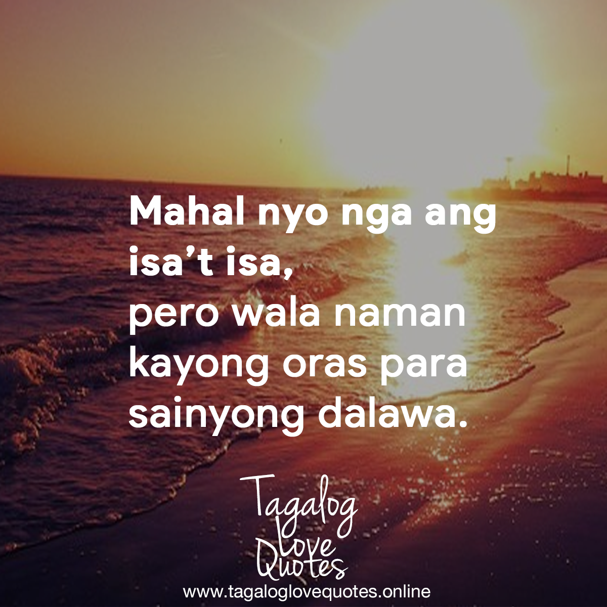 Mahal nyo nga ang isa't isa pero