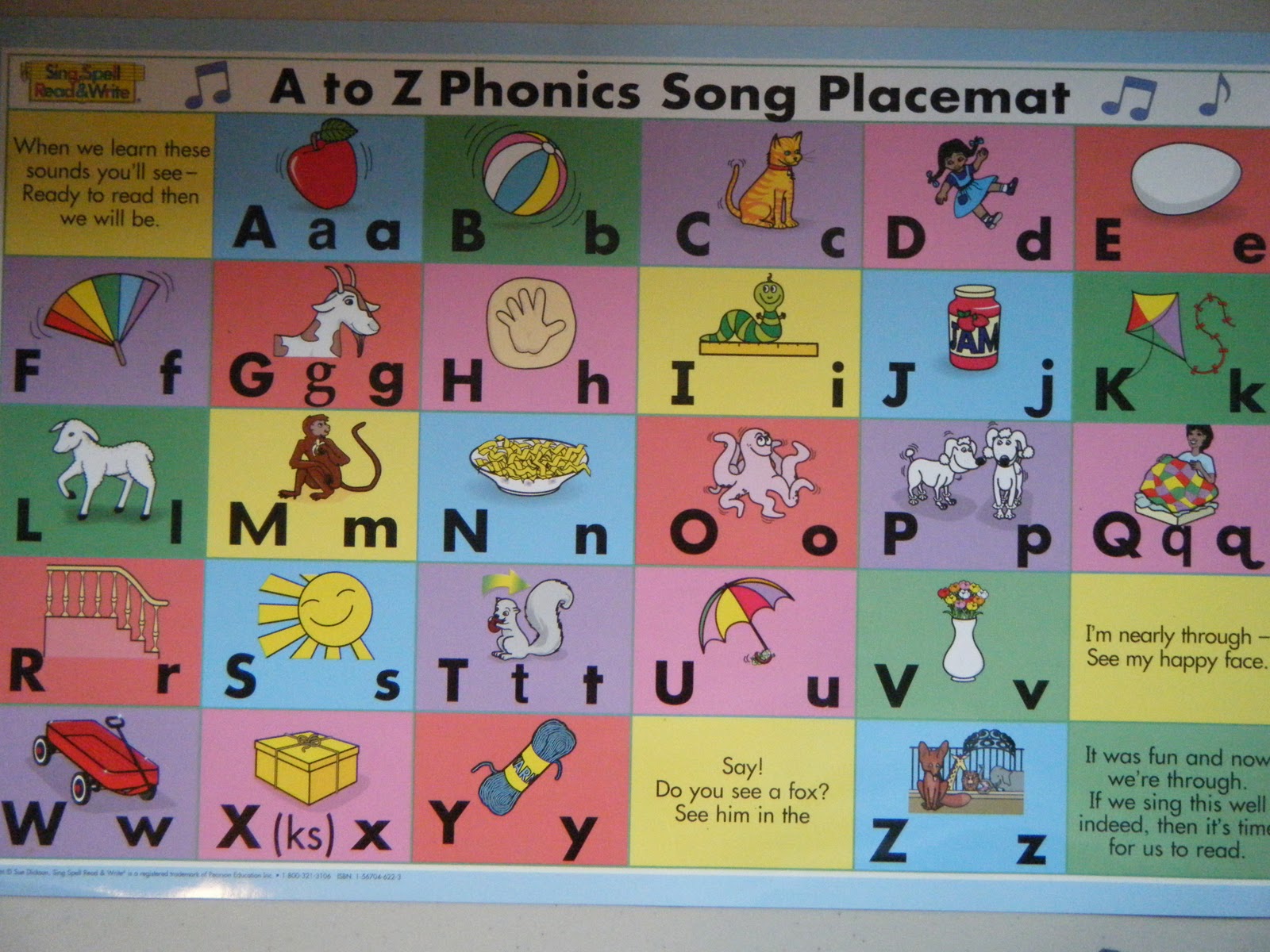 Sing spell read and write phonics song