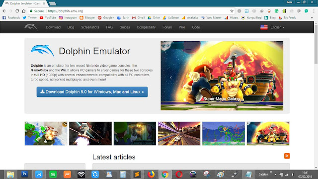 Website resmi Dolphin Emulator Nintendo Wii