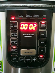 philips cooker pressure press sear saute temp lid button start open generation