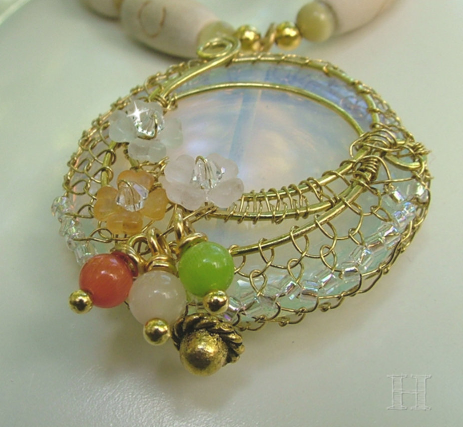 DIY Clearly Helena How to Wire Net Bezel a Cabochon