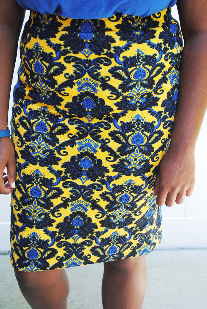 A review of my second Stitch Fix clothing subscription box featuring a Brixon Ivy Alyssa Printed Pencil Skirt.