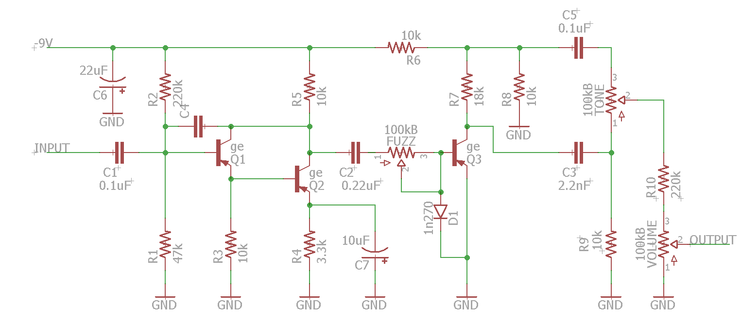 Coda Effects - Tonebender MkIII: circuit analysis