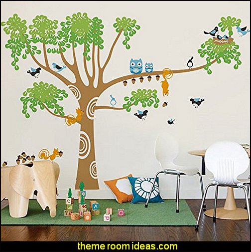 Decorating theme bedrooms Maries Manor Tree Murals tree wall