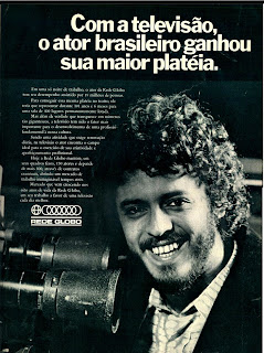 propaganda  rede globo 1973.  1973; os anos 70; propaganda na década de 70; Brazil in the 70s, história anos 70; Oswaldo Hernandez;