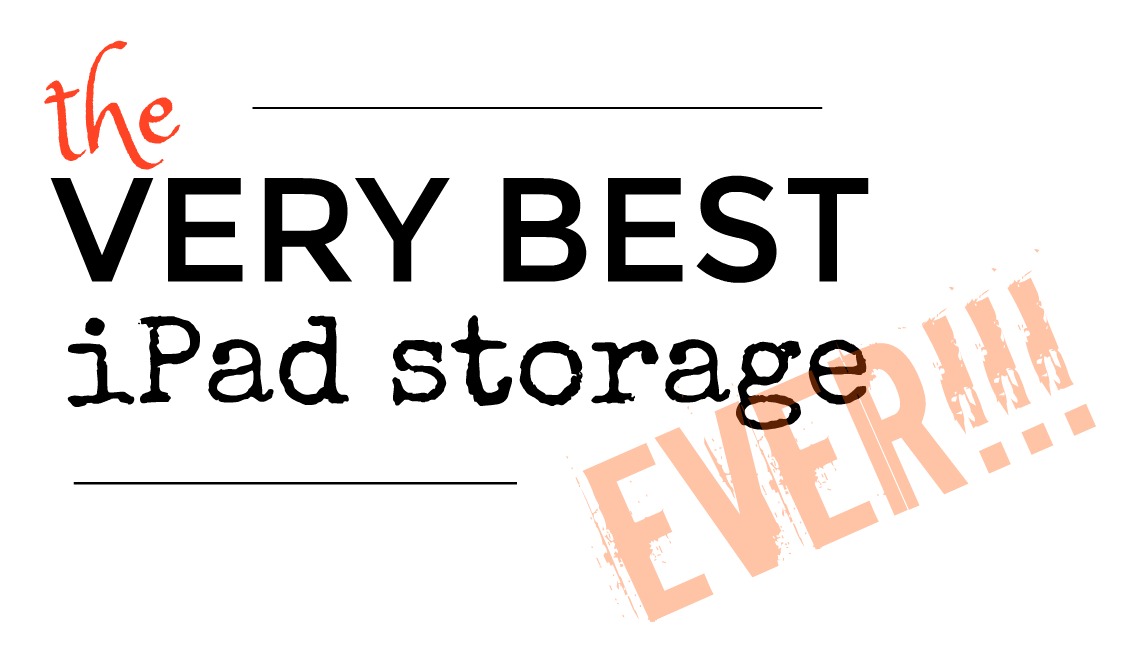 Mrs. Stembrarian the VERY BEST iPad Storage EVER