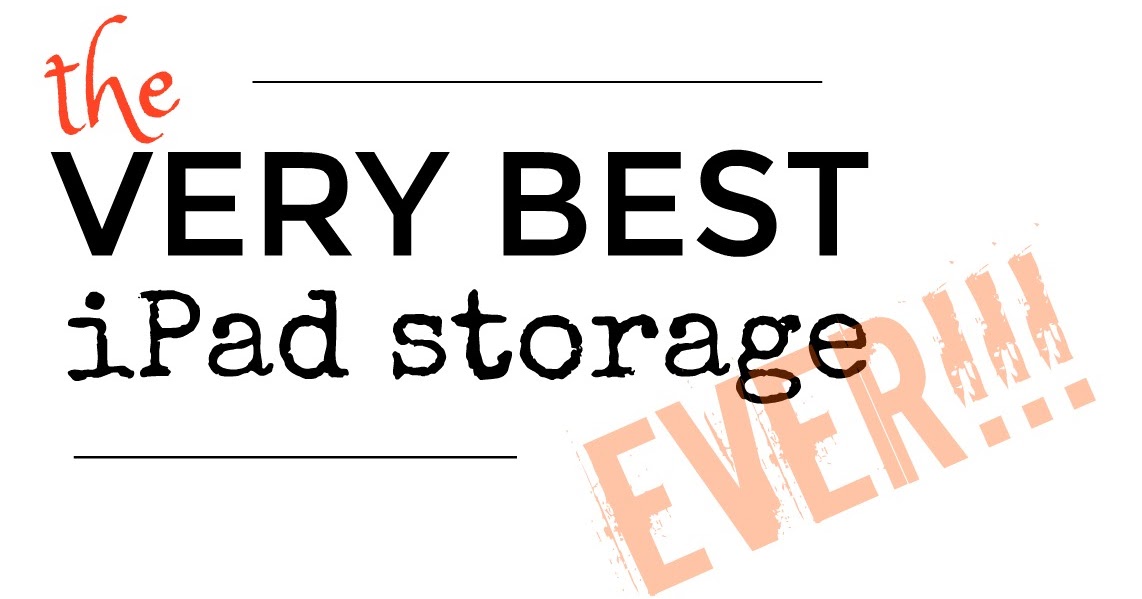 Mrs. Stembrarian the VERY BEST iPad Storage EVER