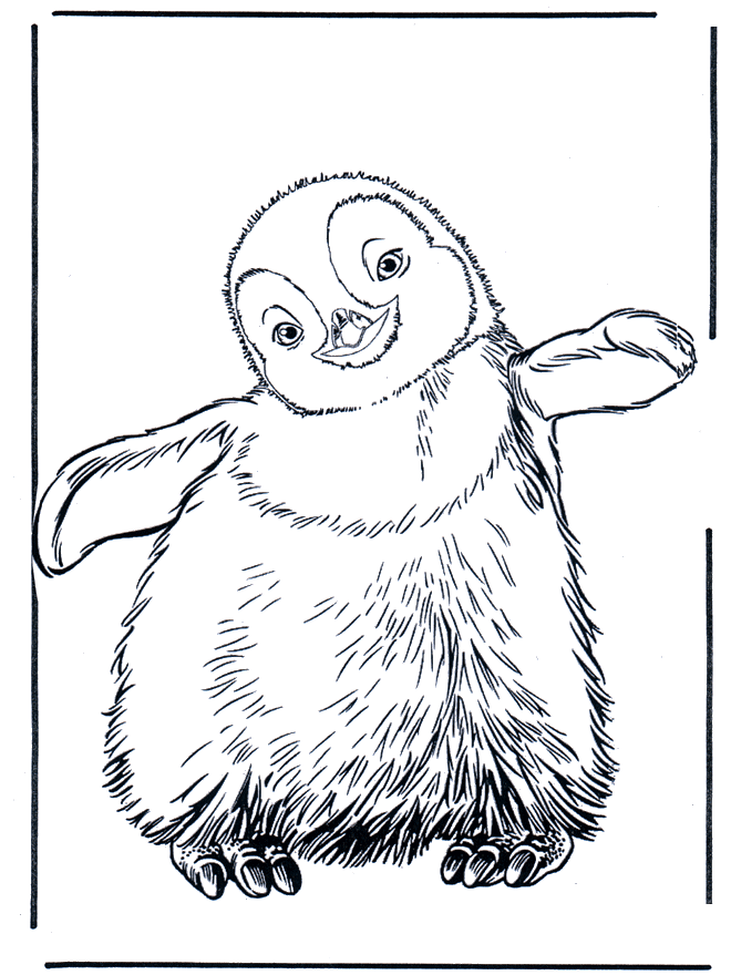 Penguin Coloring Pages Minister Coloring