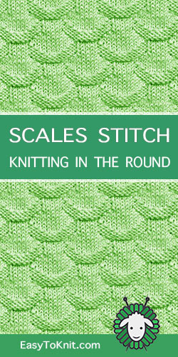 Knitting in the round, Just Knit and Purl stitches.