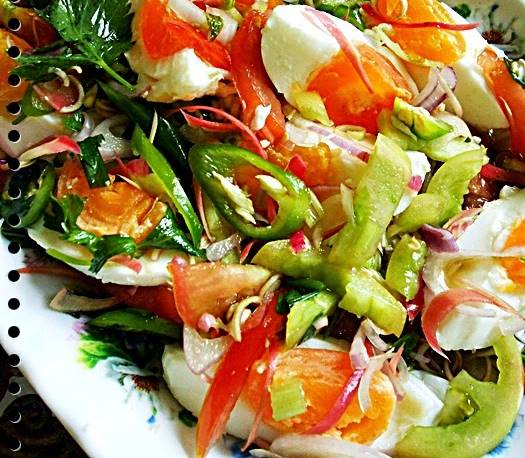 Resepi Kerabu Telur Dadar Sangat Sedap dan Simple - Resepi ...