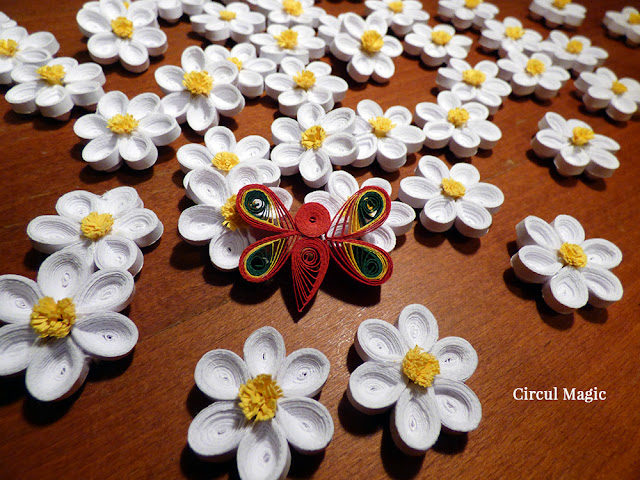 handmade flori fluture quilling circul magic bine ai venit vara