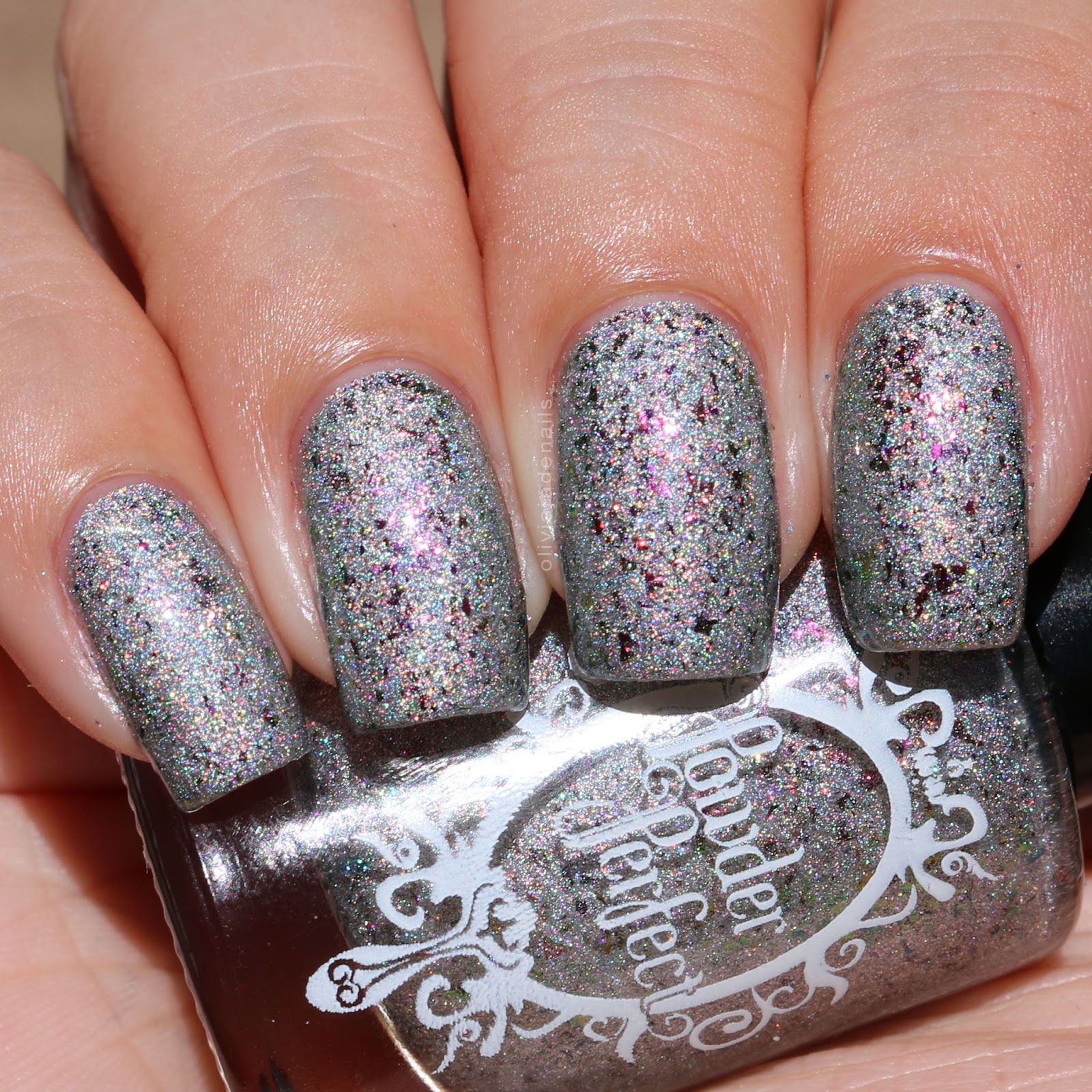 Powder Perfect Elysium swatched by Olivia Jade Nails