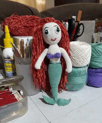 Ariel Crochet Doll Little Mermaid Crochet