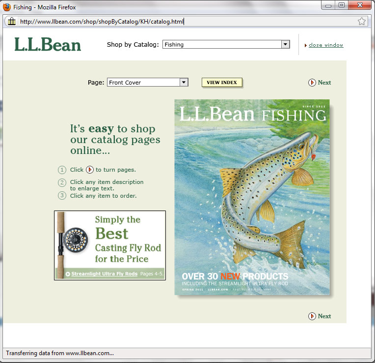 The Fiberglass Manifesto L.L. Bean Spring Fly Fishing Catalog