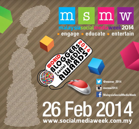 Senarai Pemenang World Bloggers and Social Media Awards #MSMW2014